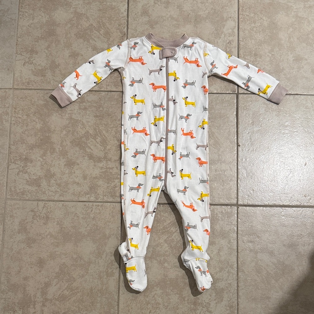 Quince Multicolor Animal Print Kids Footie